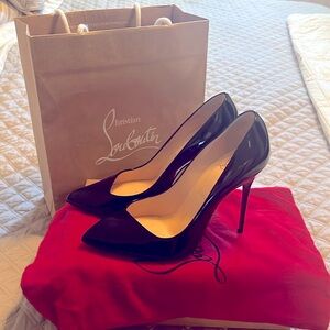 Christian Louboutin Corneille Black Patent Leather Hgs